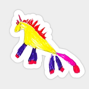UNICORN ( OUR WORLD THROUGH THE EYES OF A CHILD ) Sticker